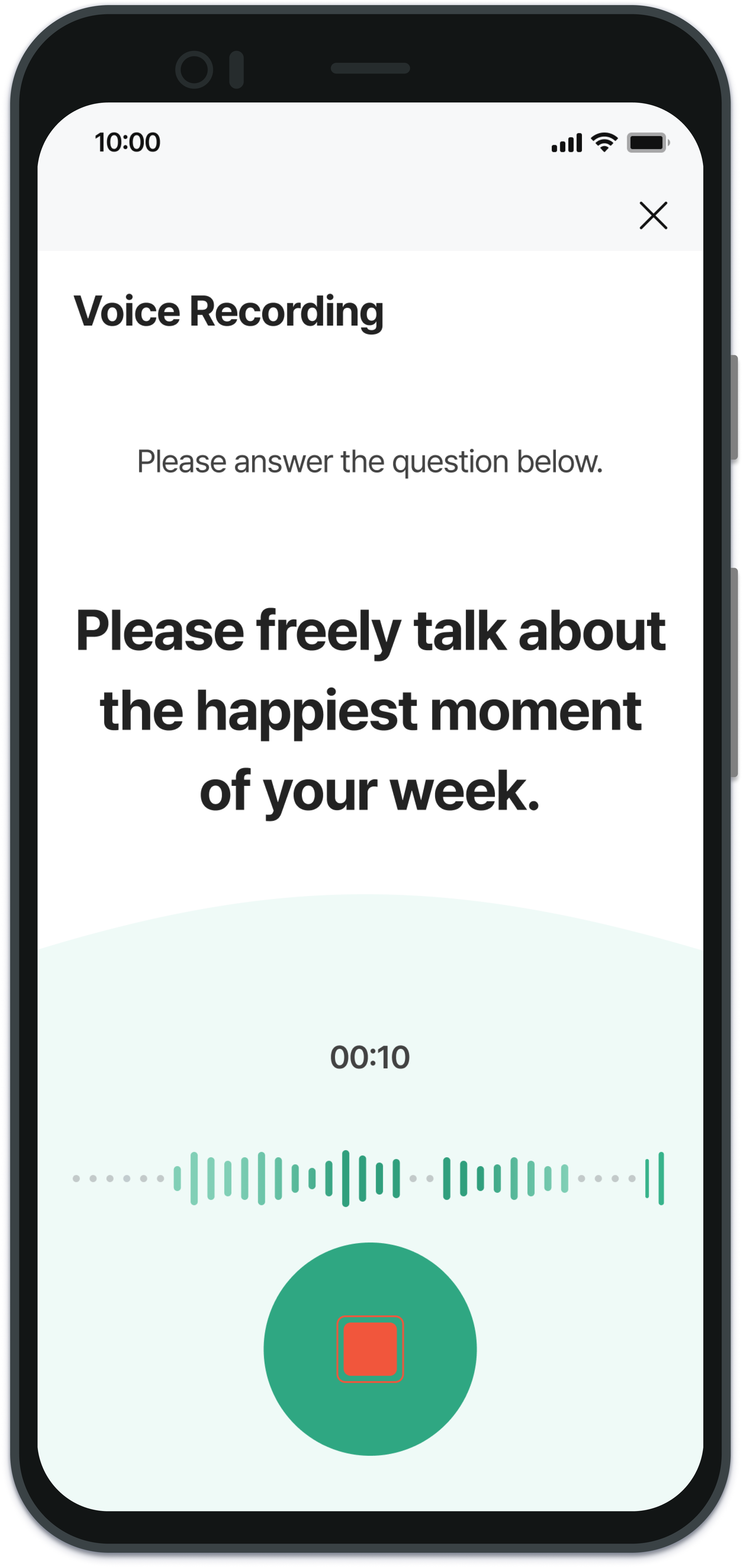 Voice Measurement Screen